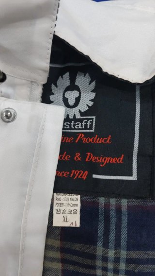 Giubbotto Belstaff Uomo Vintage Bianco