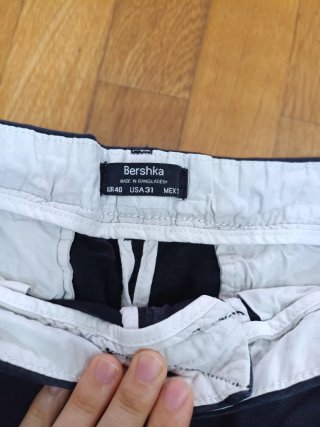 Pantalón corto chino negro