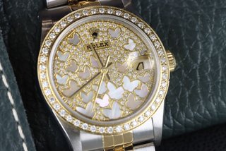 Rolex Datejust 68273 31mm Mariposas Acero/Oro y di
