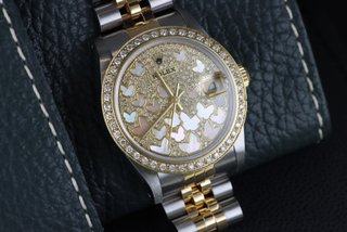 Rolex Datejust 68273 31mm Mariposas Acero/Oro y di