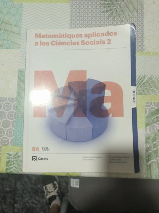 Matemáticas aplicades a les Ciències Socials, 2...