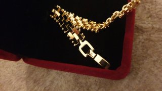 Pulsera chapada en oro 18k