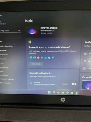 HP Probook Portátil Plata y Negro