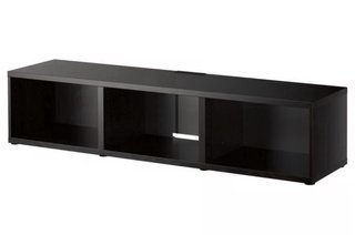 Mueble TV Besta Ikea Negro/Marrón