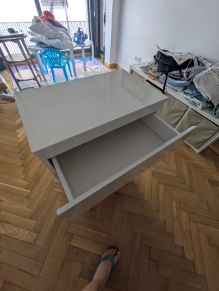 Cajonera estilo Malm blanca casi nueva 80x55x33