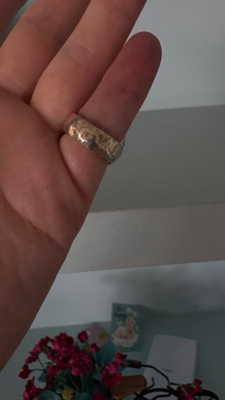 Anillo de plata con moneda única
