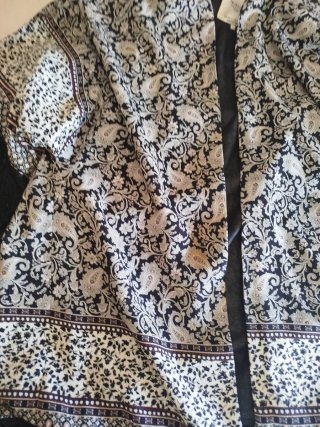 Chaqueta kimono flecos mujer