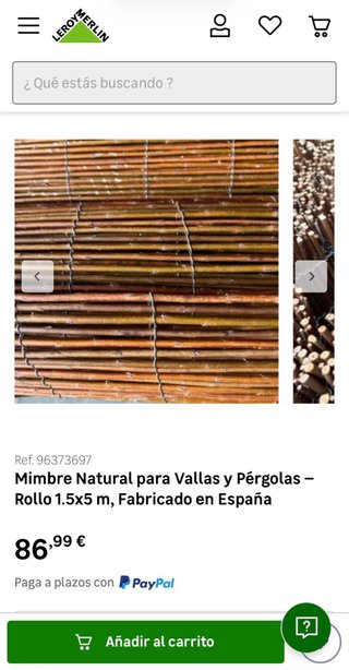Mimbre Natural Recinzioni e Pergole 1,5x5m