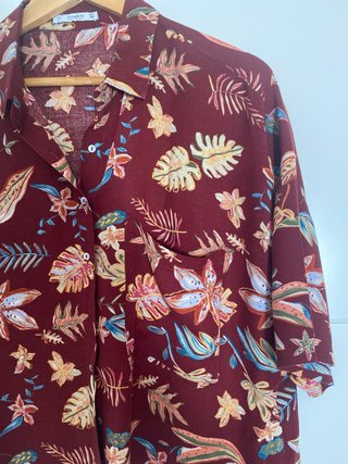 Blusa Pull&Bear Estampada Manga Corta