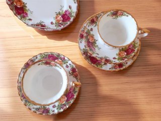 Vajilla inglesa Tazas/platillos Royal Albert OCR