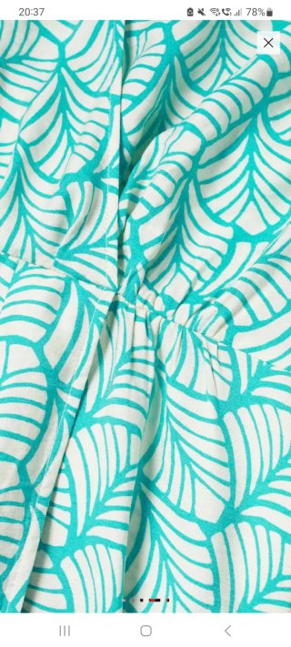 Vestido Mango Talla S. Estampado Hojas