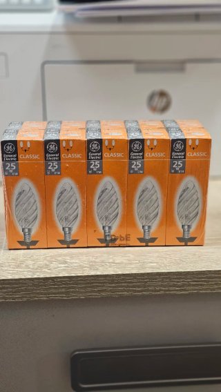 Lámparas GE Classic 25W E14 (Pack 5)