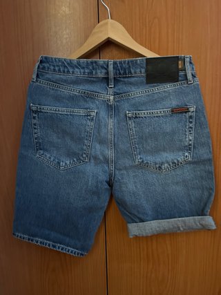 Bermudas vaqueras Superdry azules