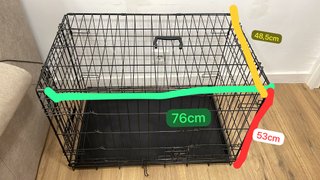 URGENTE Jaula para perros/animales negra