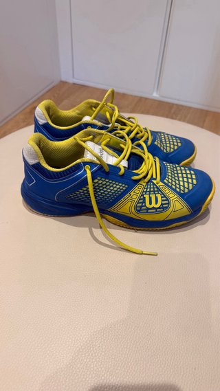Zapatillas Padel Wilson Azul y Amarillo