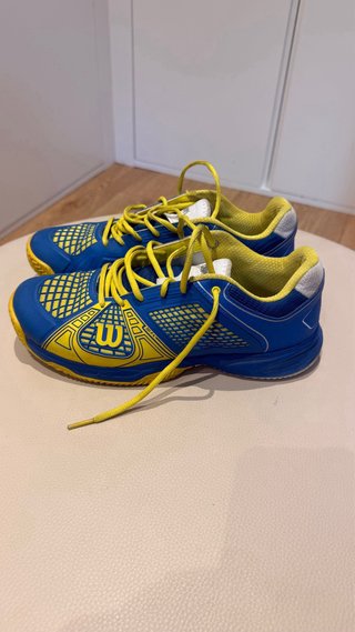 Zapatillas Padel Wilson Azul y Amarillo
