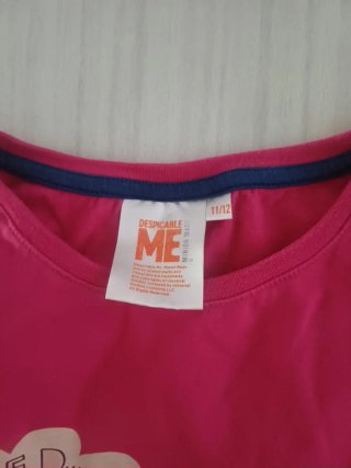 Maglia bimba Minions rosa