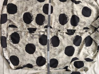 Camisa larga mujer lunares beige y negro