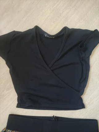 Conjunto Verano Mujer Negro y Estampado