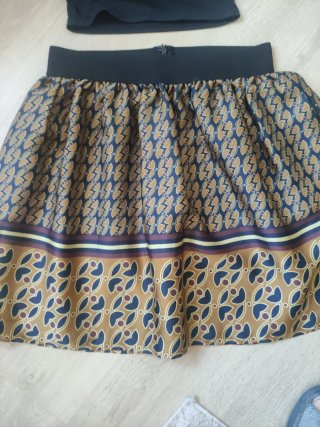 Conjunto Verano Mujer Negro y Estampado