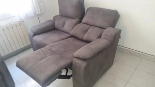 Sofá relax eléctrico 2 plazas gris