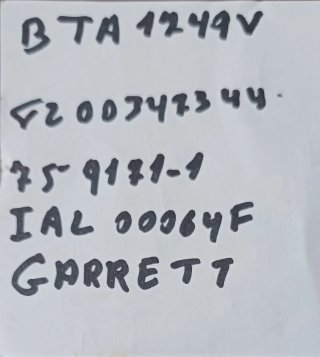 Turbo Garrett BTA 1749V