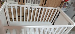 Cuna de bebé blanca 60 x120