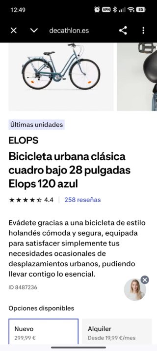 Bicicleta B'Twin Elops 120