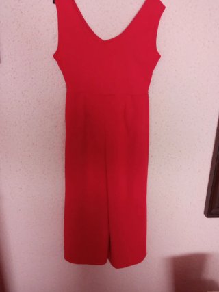 Mono rojo mujer pierna ancha Talla S