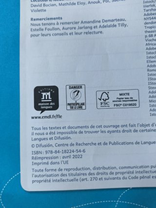 Libro francés ejercicios 5 primaria