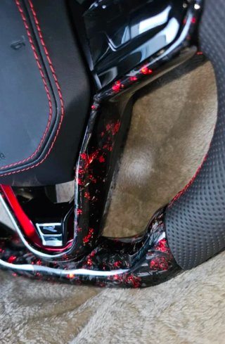 Volante Forjado Rojo LED MK8 + Airbag y Botones
