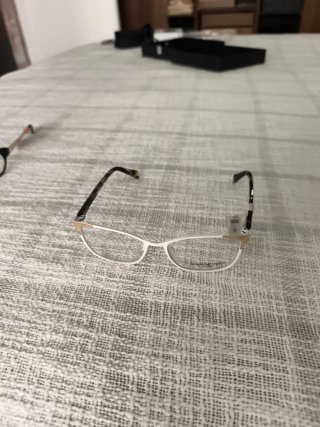 Monturas Gafas Carolina Lemke Blancas y Doradas