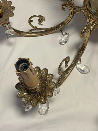 Lámpara Techo Vintage Dorado 63cm