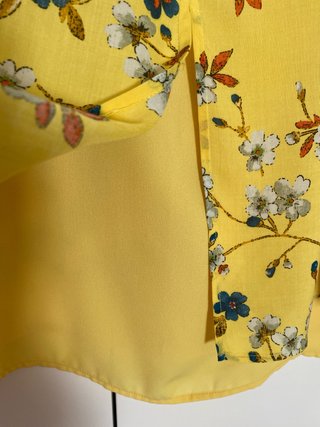 Top Stradivarius Doble Capa Estampado Floral