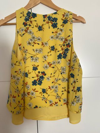Top Stradivarius Doble Capa Estampado Floral