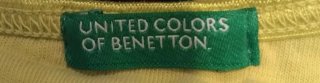Camiseta tirantes Benetton verde