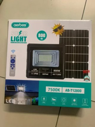 Faro Solare Aerbes 800W Telecomando