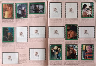 Colección Cromos Freddy Krueger