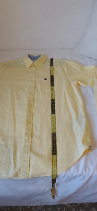 Camisa Cortefiel Talla L Amarilla