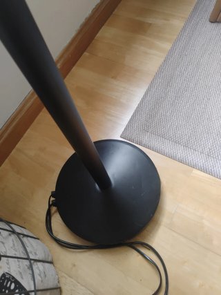 Lámpara de pie con 2 focos
