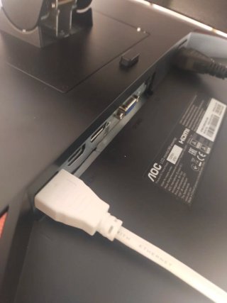 Monitor curvo AOC Nero