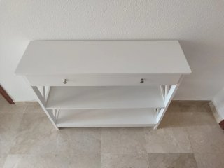 Mueble de entrada blanco madera