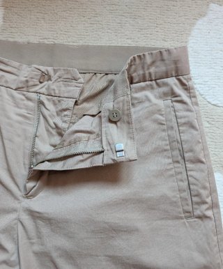 Pantalones Chinos Mango slim fit beige talla 42