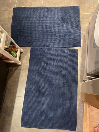 Alfombras de baño azules (2 unidades)