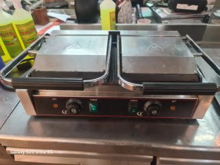 Plancha Grill Doble Profesional 220V