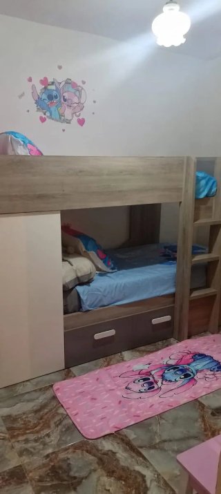 Litera madera con armario y cajonera