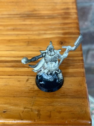 Metal Líder Necron con Orbe Oldhammer