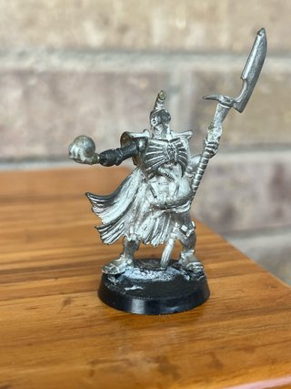 Metal Líder Necron con Orbe Oldhammer
