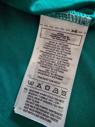 Camiseta Adidas Oversize Talla M Verde