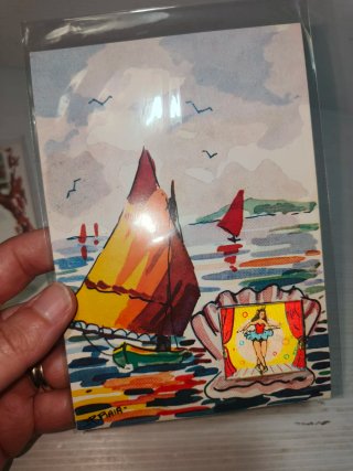 Cartoline anni 50-60 con effetto lenticolare